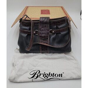 Brighton Sydney Black Brown Ladies Shoulder Hand Bag Purse